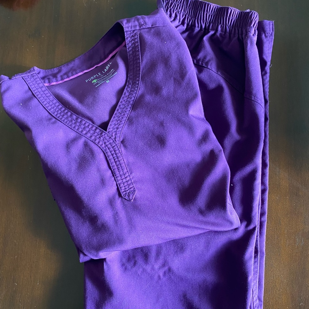 Purple Label by Healing Hands Scrub Set